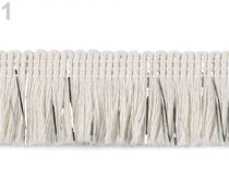 Textillux.sk - produkt Bavlnené strapce s lurexom šírka 25 mm