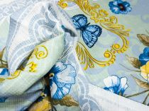 Textillux.sk - produkt Bavlnené vaflové piké modrá sirôtka 50 cm