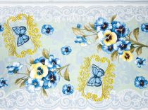 Bavlnené vaflové piké modrá sirôtka 50 cm