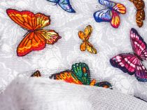 Textillux.sk - produkt Bavlnené vaflové piké pestré motýle 50 cm