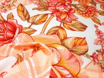 Textillux.sk - produkt Bavlnené vaflové piké ruža s marhuľovou bordúrou 50 cm