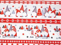 Textillux.sk - produkt Bavlnené vaflové piké vianočné trpaslíci 50 cm
