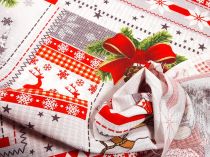 Textillux.sk - produkt Bavlnené vaflové piké vianoční trpaslíci 150 cm