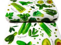 Textillux.sk - produkt Bavlnené vaflové piké zdravá zelenina 50 cm