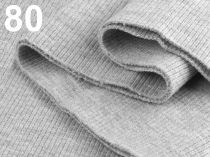 Textillux.sk - produkt Bavlnený elastický úplet 16x80cm  - 80  (5%) šedá najsvetlejšia melír