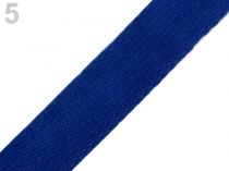 Textillux.sk - produkt Bavlnený popruh šírka 25 mm - 5 modrá zafírová