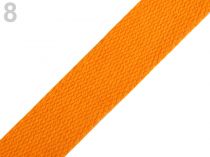 Textillux.sk - produkt Bavlnený popruh šírka 25 mm - 8 oranžová stredná