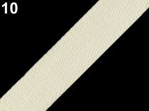 Textillux.sk - produkt Bavlnený popruh šírka 25 mm - 10 režná svetlá