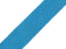 Textillux.sk - produkt Bavlnený popruh šírka 25 mm - 20 modrá