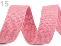 Textillux.sk - produkt Bavlnený popruh šírka 30 mm farebný - 15 ružová svetlá