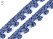 Textillux.sk - produkt Bavlnený prámik / strapce šírka 14 mm - 5 (3033) modrá jeans
