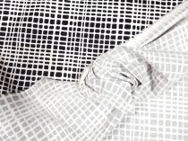 Textillux.sk - produkt Bavlnený satén čierna kocka 140 cm