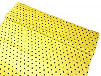 Textillux.sk - produkt Bavlnený satén malá bodka šírka 145 cm - 762 žltá
