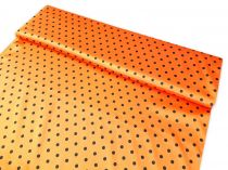 Textillux.sk - produkt Bavlnený satén malá bodka šírka 145 cm - 905 orange
