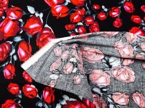 Textillux.sk - produkt Bavlnený satén matný šípová ruža 150 cm