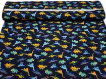 Textillux.sk - produkt Bavlnený úplet farebné dinosaury 150 cm