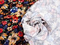 Textillux.sk - produkt Bavlnený úplet maľované farebné kvety 150 cm