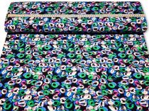 Textillux.sk - produkt Bavlnený úplet zelený kruh 150 cm