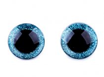 Textillux.sk - produkt Bezpečnostné oči glitrové Ø25 mm - 4 modrá