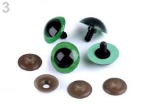 Textillux.sk - produkt Bezpečnostné oči veľké Ø26 mm - 3 zelená pastelová
