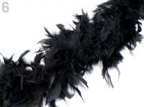 Textillux.sk - produkt Boa - morčacie perie 90 g dĺžka 1,8 m - 6 čierna