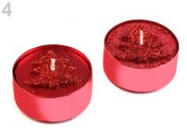 Textillux.sk - produkt Čajové sviečky vianočné Ø3,5 cm 2. akosť - 4 červená vianočná 