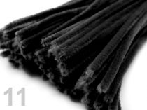 Textillux.sk - produkt Chlpatý drôtik Ø6mm dĺžka 30cm - 11 čierna