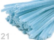 Textillux.sk - produkt Chlpatý drôtik Ø6mm dĺžka 30cm - 21 modrá nezábudková