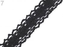 Textillux.sk - produkt Čipka / vsádka paličkovaná šírka 25 mm - 7 čierna