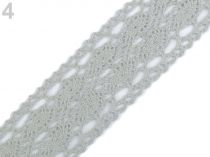 Textillux.sk - produkt Čipka / vsádka paličkovaná šírka 40 mm - 4 šedá svetlá