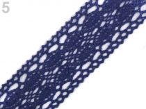 Textillux.sk - produkt Čipka / vsádka paličkovaná šírka 40 mm - 5 modrá berlínska