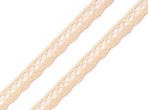 Textillux.sk - produkt Čipka bavlnená šírka  10mm paličkovaná  ČESKÝ VÝROBOK - 6200 béžová svetlá