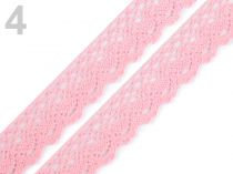 Textillux.sk - produkt Čipka bavlnená šírka  28 mm paličkovaná - 4 pink