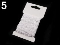 Textillux.sk - produkt Čipka bavlnená šírka 12 mm paličkovaná  - 5 biela