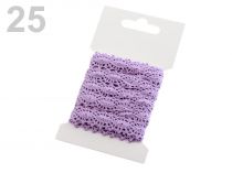 Textillux.sk - produkt Čipka bavlnená šírka 12 mm paličkovaná  - 25 fialová lila