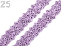 Textillux.sk - produkt Čipka bavlnená šírka 12 mm paličkovaná - 25 fialová lila