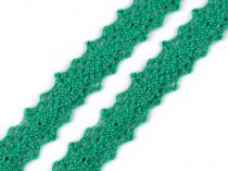 Textillux.sk - produkt Čipka bavlnená šírka 12 mm paličkovaná - 26 zelená pastelová