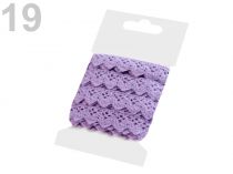 Textillux.sk - produkt Čipka bavlnená šírka 15 mm paličkovaná 3 m - 19 fialová