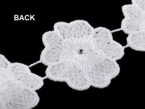 Textillux.sk - produkt Čipka kvet s perlou šírka 40 mm