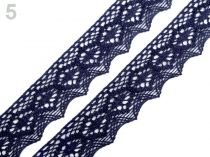 Textillux.sk - produkt Čipka paličkovaná šírka 46 mm - 5 modrá parížska
