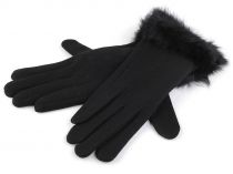 Textillux.sk - produkt Dámske úpletové rukavice s kožušinkou