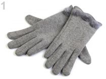 Textillux.sk - produkt Dámske úpletové rukavice s kožušinou - 1 M šedá holubia
