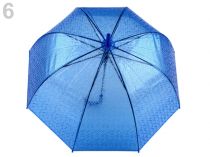 Textillux.sk - produkt Dámsky priehľadný vystreľovací dáždnik - 6 tyrkys