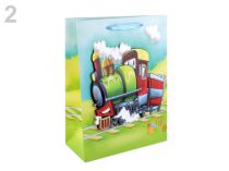 Darčeková taška chlapčenská 3D s glitrami 17,5x24 cm