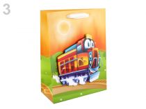 Textillux.sk - produkt Darčeková taška chlapčenská 3D s glitrami 17,5x24 cm - 3 oranžová