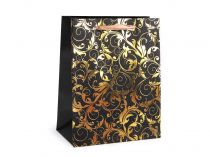 Textillux.sk - produkt Darčeková taška ornament - 4 čierna zlatá
