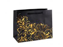 Textillux.sk - produkt Darčeková taška ornament - 4 čierna zlatá