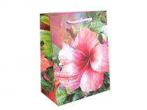 Textillux.sk - produkt Darčeková taška s kvetmi 18x23 cm