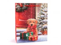 Textillux.sk - produkt Darčeková taška vianočná - 3 červená