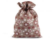 Textillux.sk - produkt Darčekové vianočné / mikulášske vrecko 20x30 cm - 3 prírodná stredná